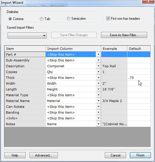 import wizard setup for ecabinets with Silver or Gold Editions