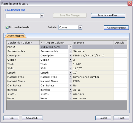 import wizard setup for SketchUp