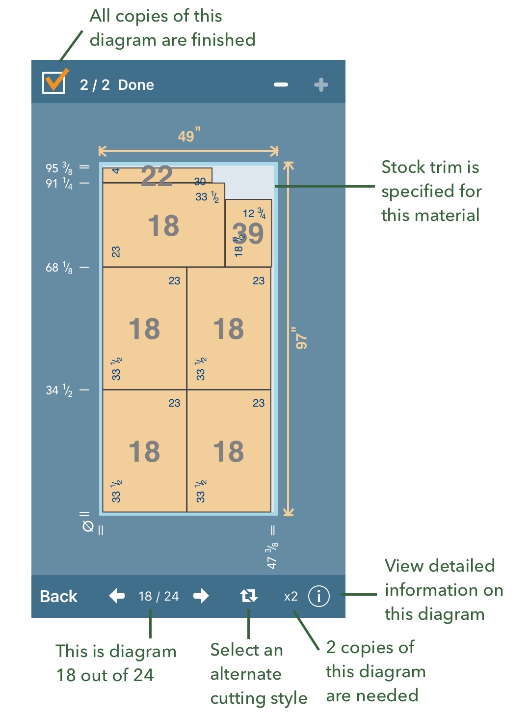 diagram screen (iOS)