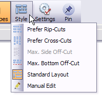 layout style button